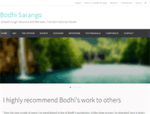 Tablet Screenshot of bodhisarango.com